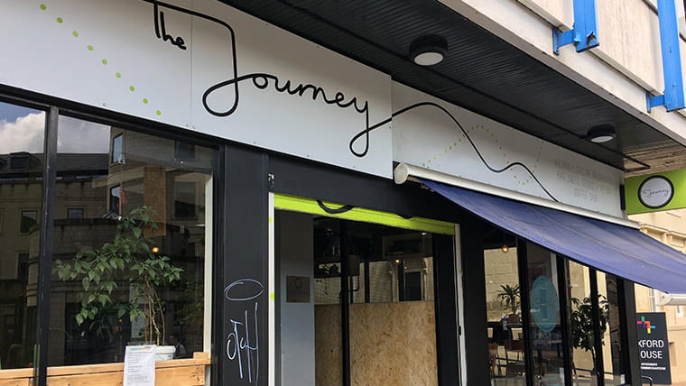 Vegan cafe's don't get any better than The Journey, near the Laing Gallery