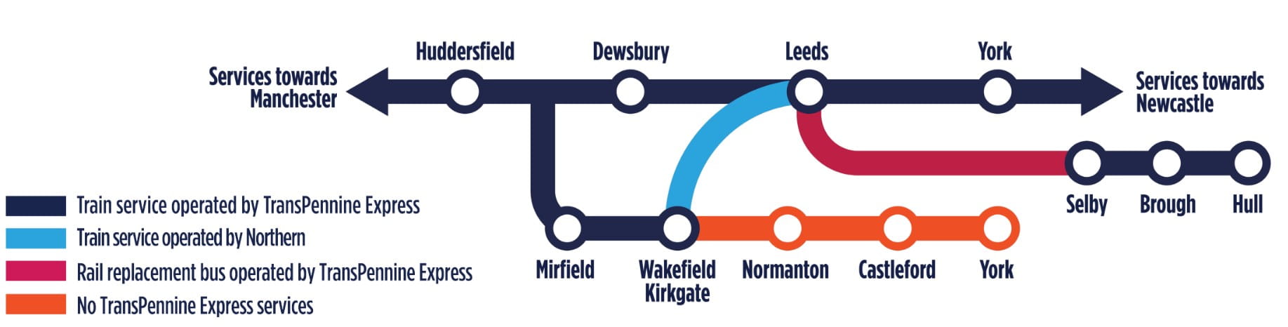 August Bank holiday engineering works map