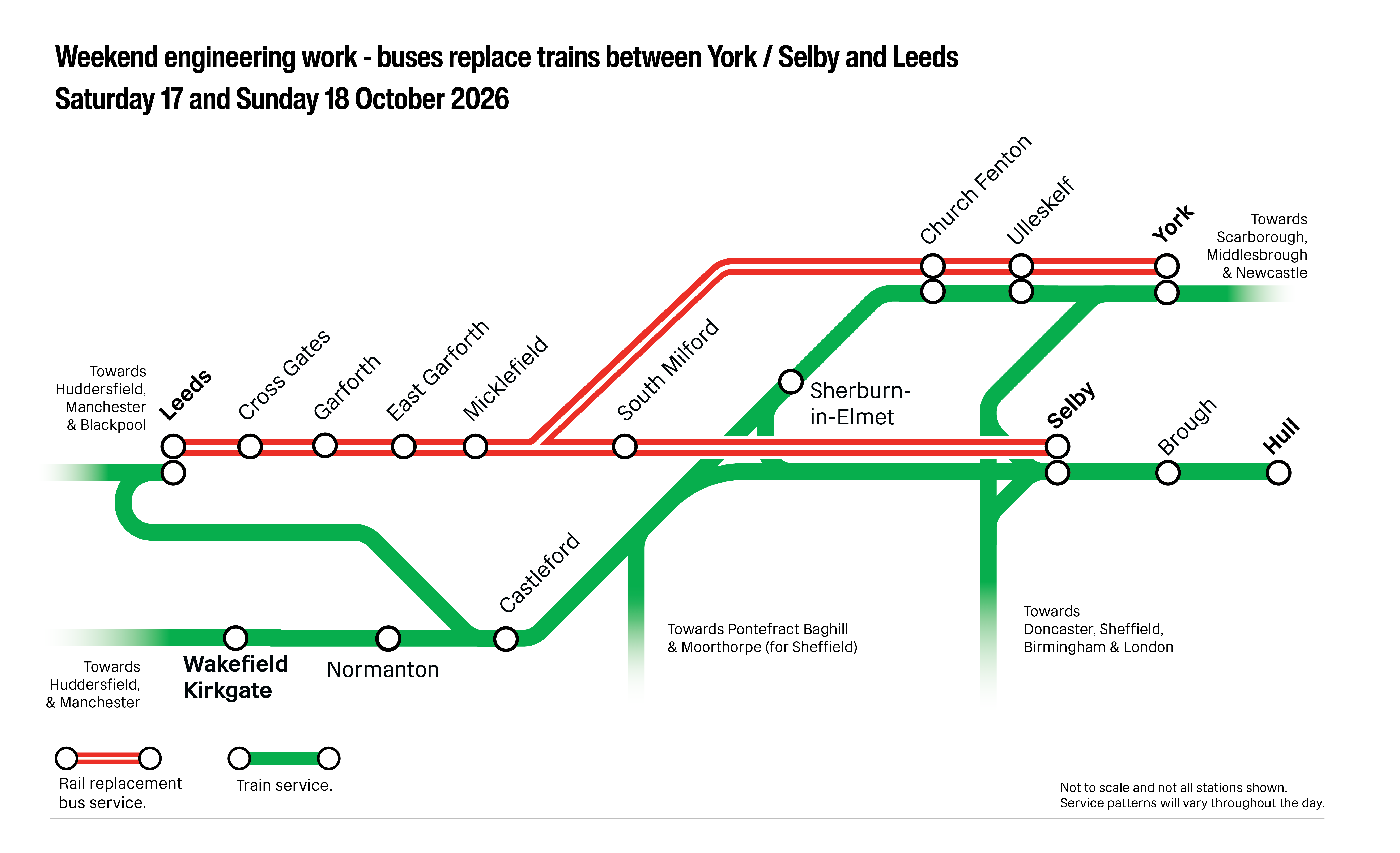 Engineering map for 17 and 18 October 
