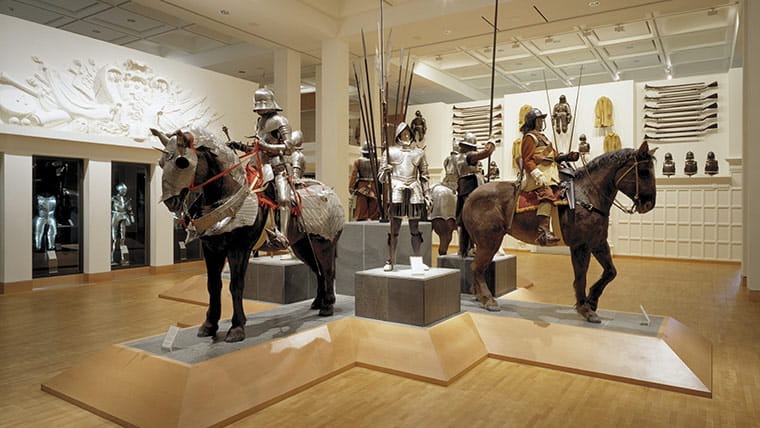 Inside the Royal Armouries Museum Leeds View of the War Gallery
