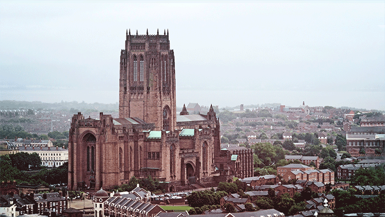 A reimagined view of what Liverpool Catherderal could have looked like