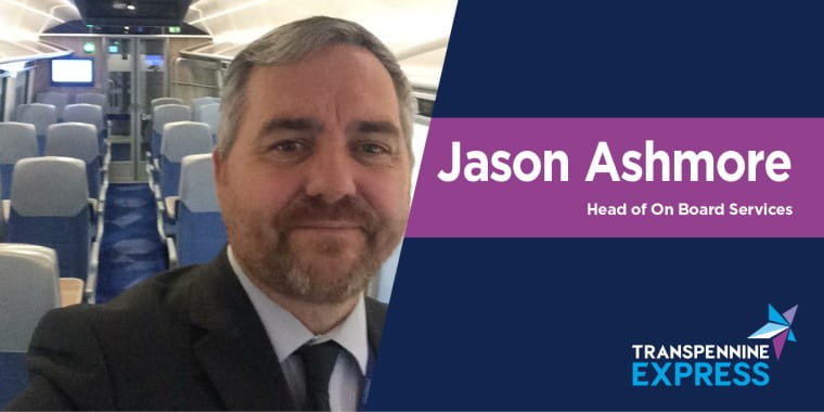 Jason Ashmore's intro image. He's the Head of On Board Services