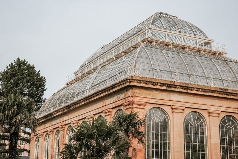 Glass House at the Royal Botanic Gardens in Edinburgh