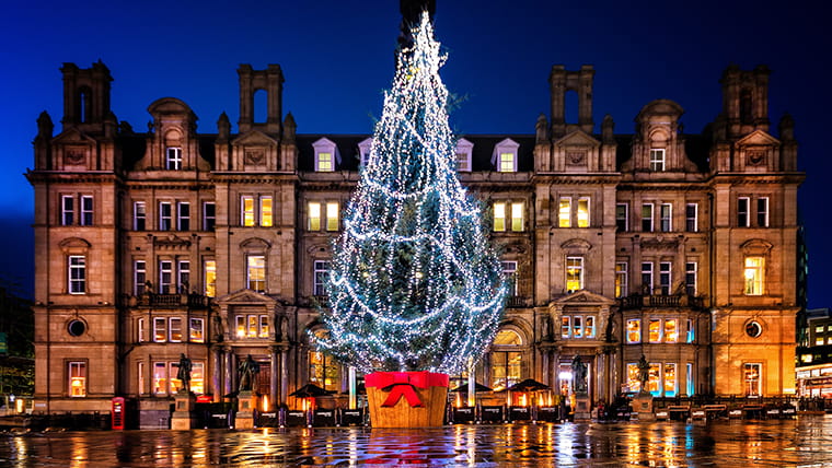 Leeds Christmas Tree City Square  Carl Milner Photography for Visit Leeds