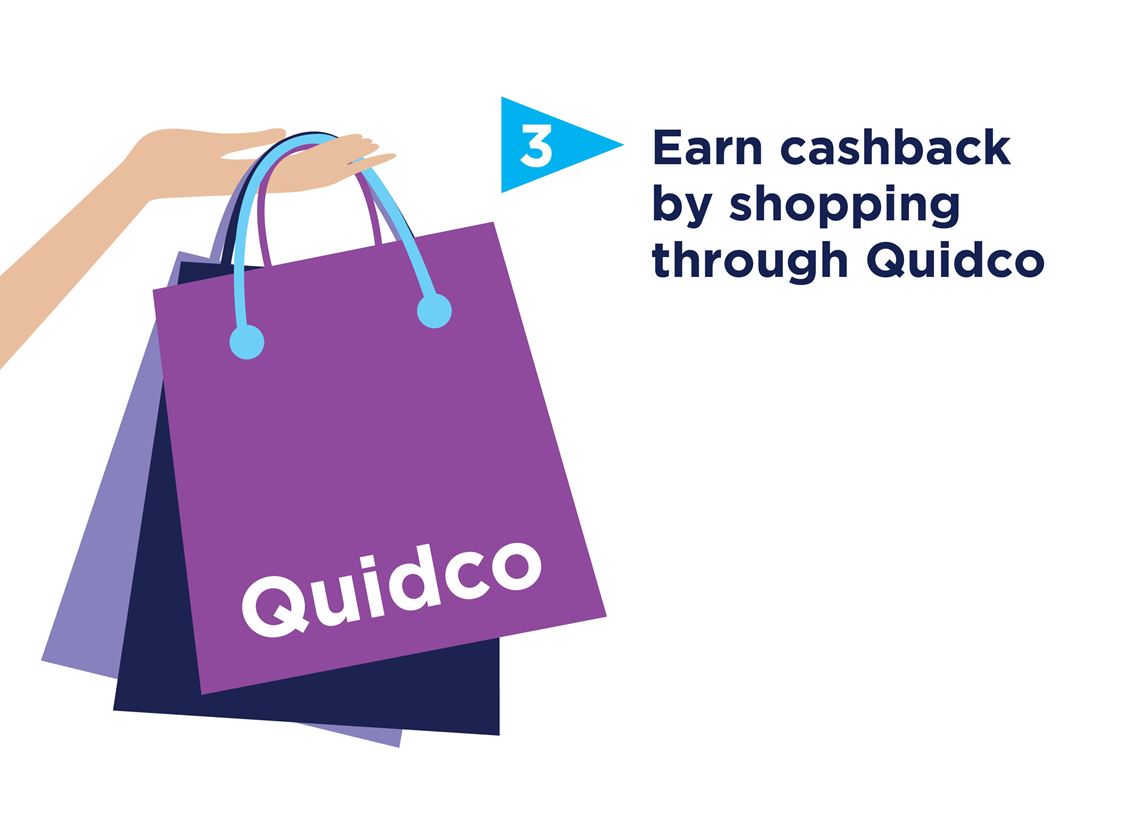 Earn cashback with Quidco