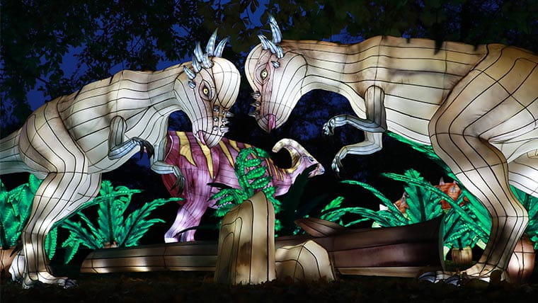 This year's theme for Edinburgh's Giant Lanterns spectacular is Lost Worlds
