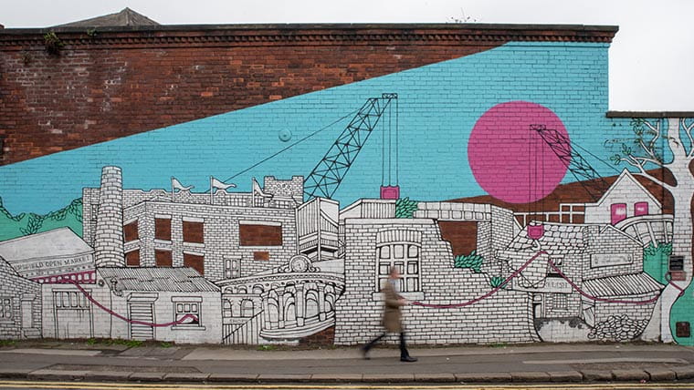 Sheffield boasts some of the North’s most eye-popping street art.